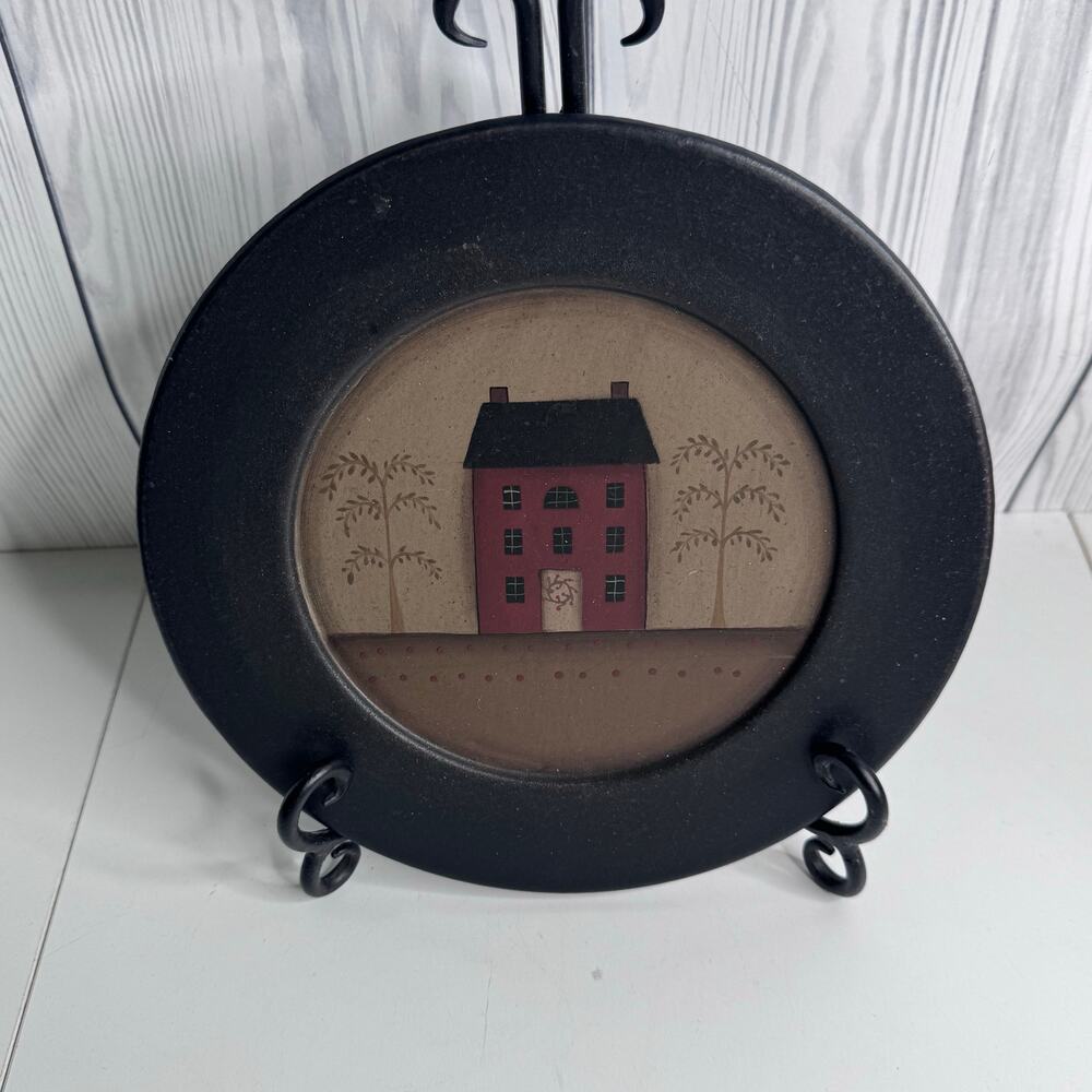 Barbara Llyod The Hearthside Collection Plate Primitive Folk Art Rustic